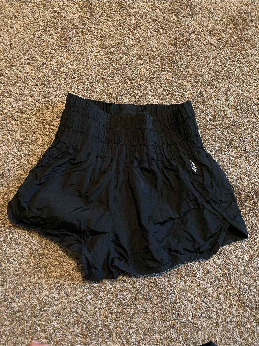 Free people movement black athletic shorts